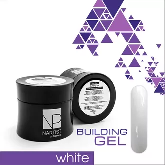Nartist, Моделирующий гель Gel building - White (50 г)