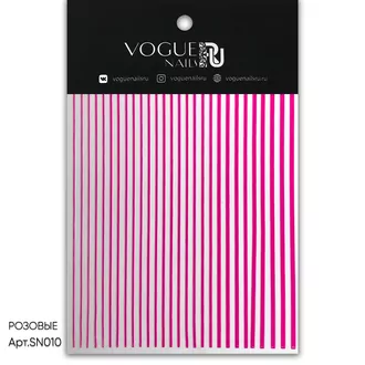 Vogue Nails, Силиконовые наклейки РОЗОВЫЕ