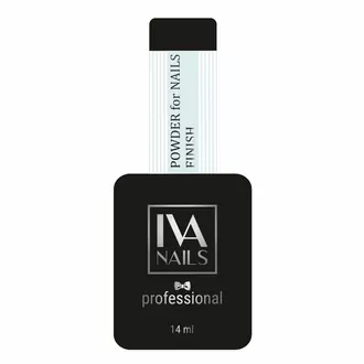 Iva Nails, Каучуковый топ Powder for nails Finish (14 мл)