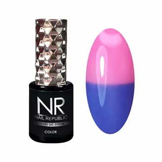 Nail Republic, Гель-лак Thermo Color 601 - Синий-розовый (10 мл)