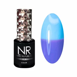 Nail Republic, Гель-лак Thermo Color 602 - Фиолетовый-голубой (10 мл)