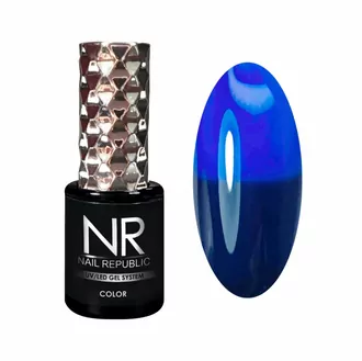 Nail Republic, Гель-лак Thermo Color 608 - Лазурный-синий (10 мл)