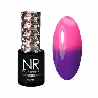 Nail Republic, Гель-лак Thermo Color 600 - Фиолетовый-розовый (10 мл)