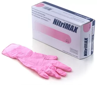 NitriMax, Перчатки нитриловые - S розовые (50 пар)
