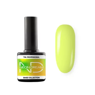 TNL, База Цветная Neon dream base №02 - лимонный крем (10 мл)