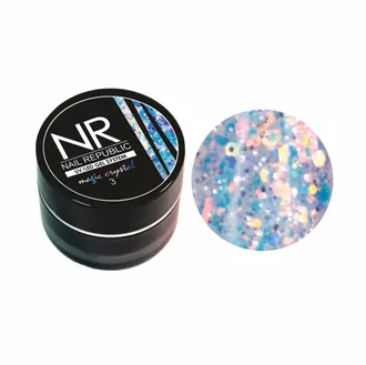Nail Republic, Гель-краска Magic Cristal №3 с блестками (7 г)