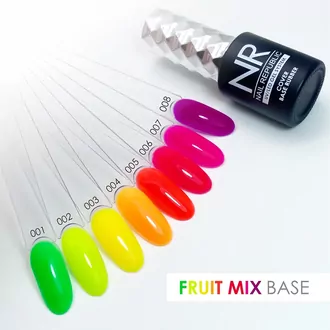 Nail Republic, База камуфлирующая неоновая Fruit Mix №001 (10 мл)