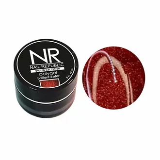 Nail Republic, PolyGel brilliant color №36 Красный (7 г)