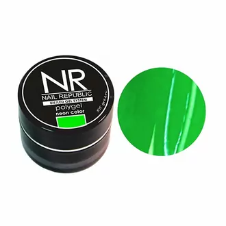 Nail Republic, PolyGel neon Зеленый №55 (7 г)