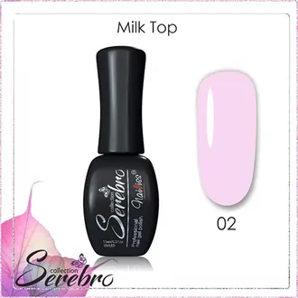 Serebro, Молочный топ для гель-лака Milk top №02 (11 мл)