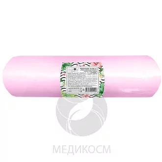 Medicosm, Простыни SMS двойного сложения 70х200 см, розовые (100 шт)