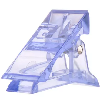 Irisk, Зажим-прищепка пластиковая для фиксации ерхних форм, прозрачно-голубая (1 шт)