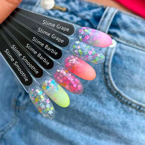 Monami Slime Barbie 5 Esthetic Nails