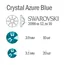 Swarovski, Мини-набор Crystal Azure Blue (30 шт)