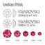 Swarovski, Мини-набор страз Indian Pink (30 шт)