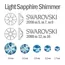 Swarovski, Мини-набор страз Light Sapphire Shimmer (30 шт)