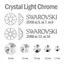 Swarovski, Мини-набор Crystal Light Chrome (30 шт)