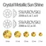 Swarovski, Мини-набор Crystal Metallic Sun Shine (30 шт)