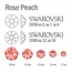 Swarovski, Мини-набор страз Rose Peach (30 шт)