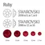 Swarovski, Мини-набор страз Ruby (30 шт)