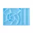 Serebro, Палитра для смешивания красок с подставкой под кисти (голубая)