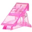 Irisk, Зажим-прищепка пластиковая для фиксации верхних форм, прозрачно-розовая (1 шт)