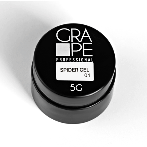 Grape, Гель-краска Spider Gel белая №01 (5 г) до 03.2023