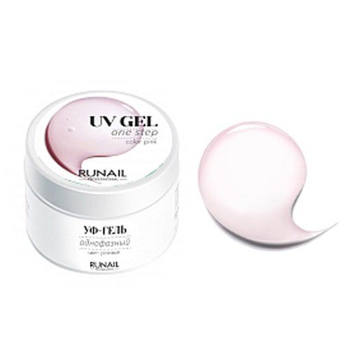 ruNail, Однофазный розовый УФ-гель (15 г)