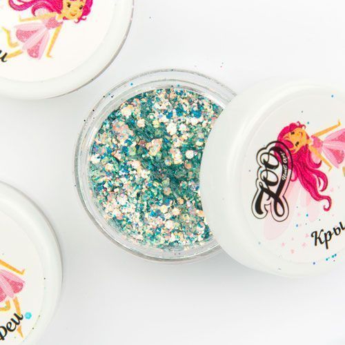 Zoo Nail Art, Шестигранники микс Крылья Феи №1402 (2 гр)