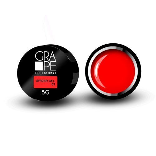 Grape, Гель-краска Spider Gel красная №03 (5 г)