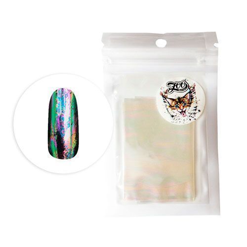 Zoo Nail Art, Фольга переводная Северное сияние №1166