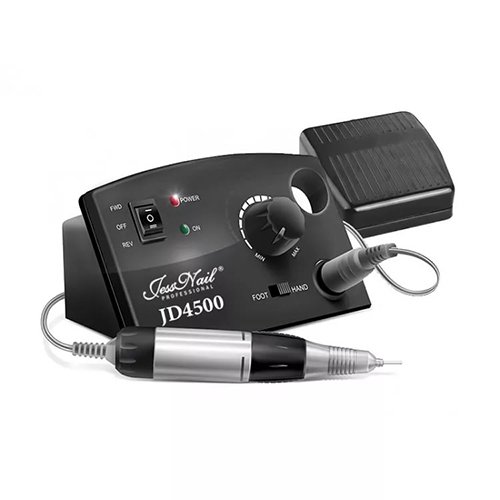 JessNail, Машинка для маникюра JD4500 с педалью черная