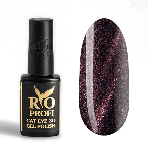 Rio Profi, Гель-лак Cat Eye 3D Пылающий Раскат №1 (7 мл)