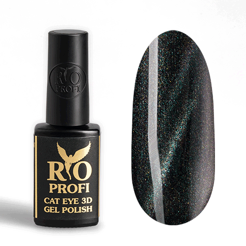Rio Profi, Гель-лак Cat Eye 3D Океанский Шторм №4 (7 мл)