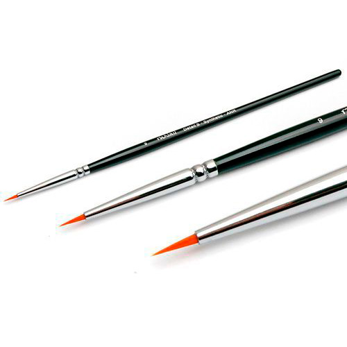 ruNail, Кисть для дизанйа Detail S Synthetic ANR №9