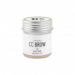 CC Brow, Хна для бровей в баночке - Светло-коричневая (5 г)