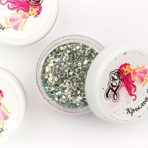 Zoo Nail Art, Шестигранники микс Крылья Феи №1403 (2 гр)