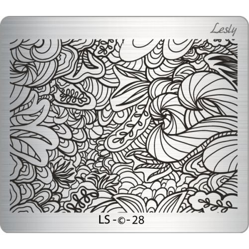 Lesly, Плитка для стемпинга LS-28