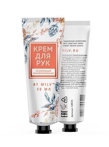 MILV, Крем для рук увлажняющий Нежность (30мл)