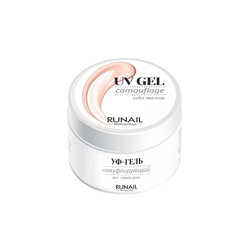 ruNail, Камуфлирующий УФ-гель - Чайная роза (30 г)