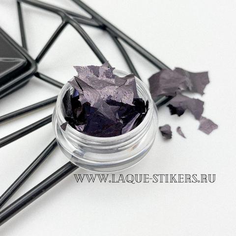 LAQUE, Поталь для дизайна ногтей Чёрная