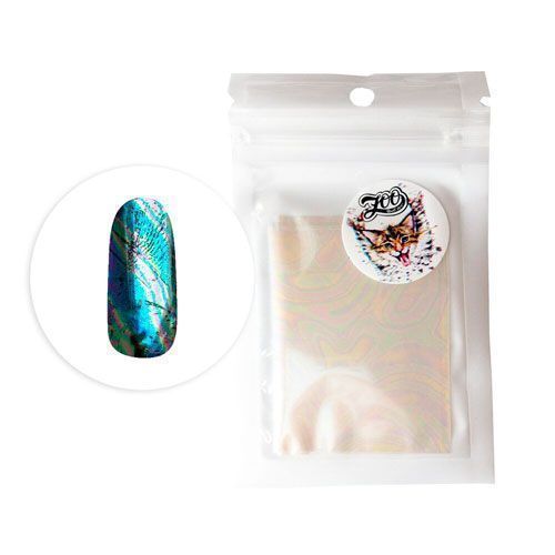 Zoo Nail Art, Фольга переводная Северное сияние №1163