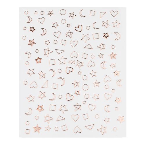 Monami, Наклейки №438 - розовое золото